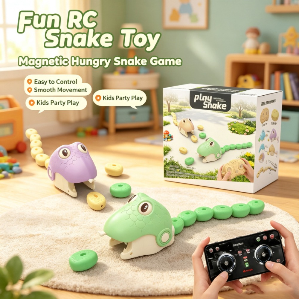 Educational Toys - Brinquedo Cobra Magnética Controlada Remotamente com