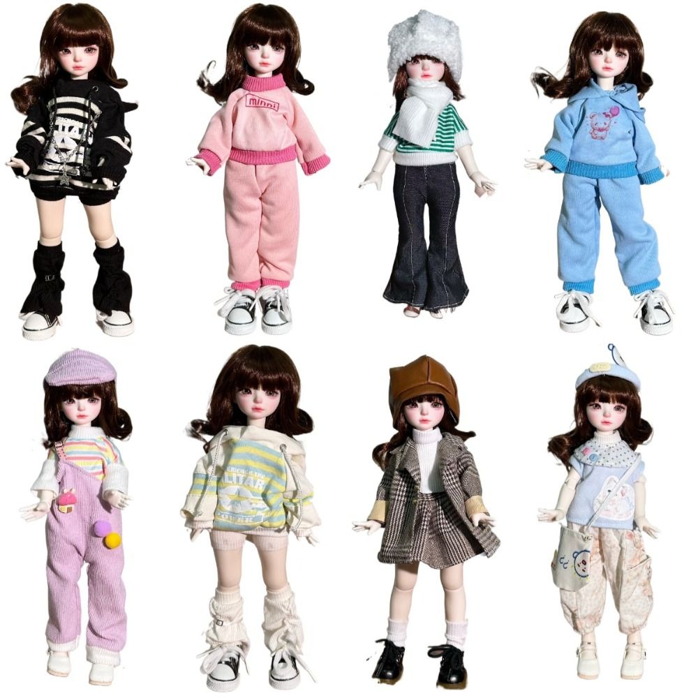 Bjd Doll 1 6 Full Set With Clothes - 1/6 boneca bjd vestido boneca moda