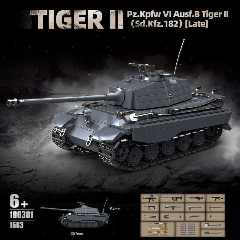 Lego Compatible Military Tank - Segunda guerra mundial militar o rei