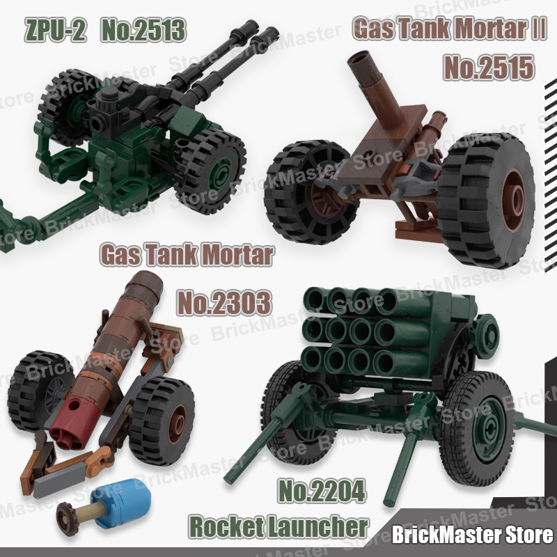 Lego Compatible Military Tank - MOC Cena de Guerra Militar Tanque