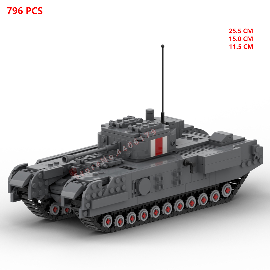 Lego Compatible Military Tank - Wwii militar exército wii, wii, United