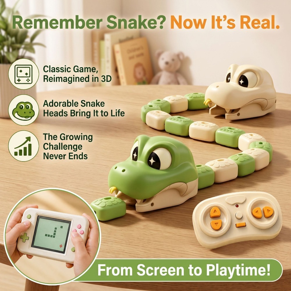 Educational Toys - Cobra Magnética Controlada Remotamente com Atração
