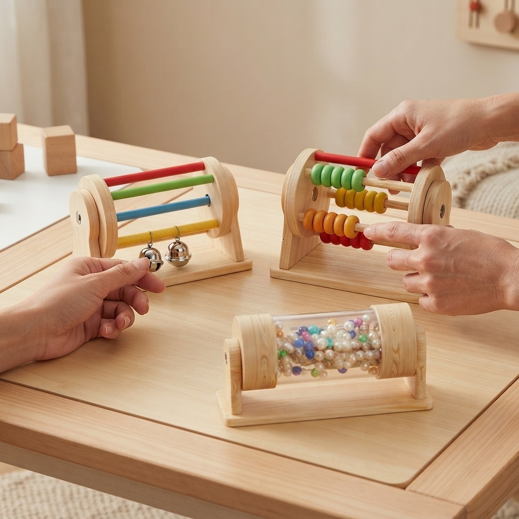 Brinquedo Educativo Montessori - Montessori Wooden Busy Board Toddler avaliação e preço