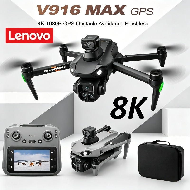 Drone Profissional Lenovo V916 - Fpv Brushless Rc Drone 4K avaliação e preço