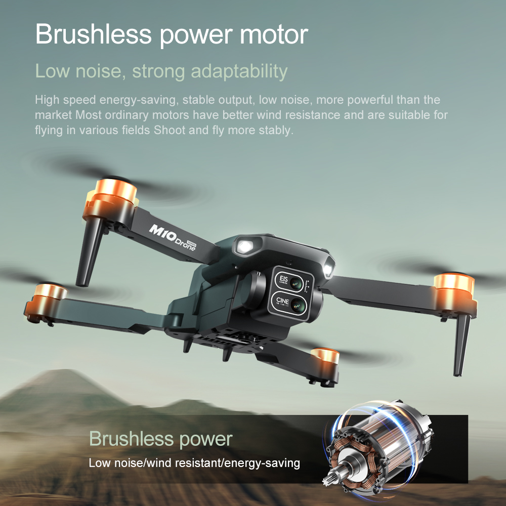 Drone Original M10 4K 5G HD co - Fpv Brushless Rc Drone 4K avaliação e preço
