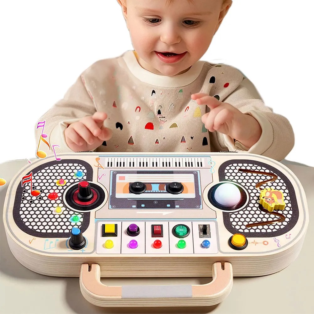 Montessori criança brinquedos  - Montessori Wooden Busy Board Toddler avaliação e preço
