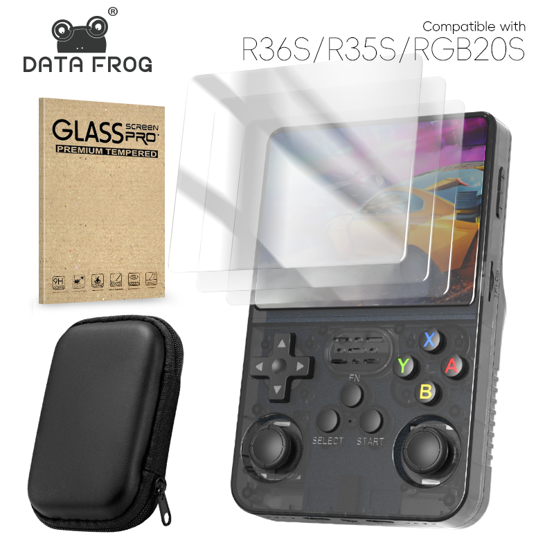 DATA FROG R36S Protetor de tel - Retro Handheld Game Console R36S avaliação e preço