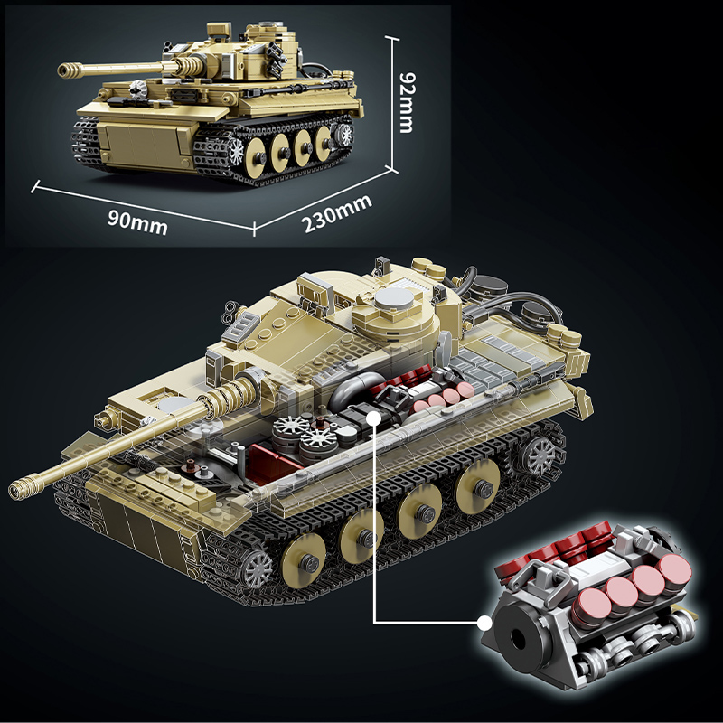 Blocos de Montar Técnicos de T - Lego Compatible Military Tank avaliação e preço