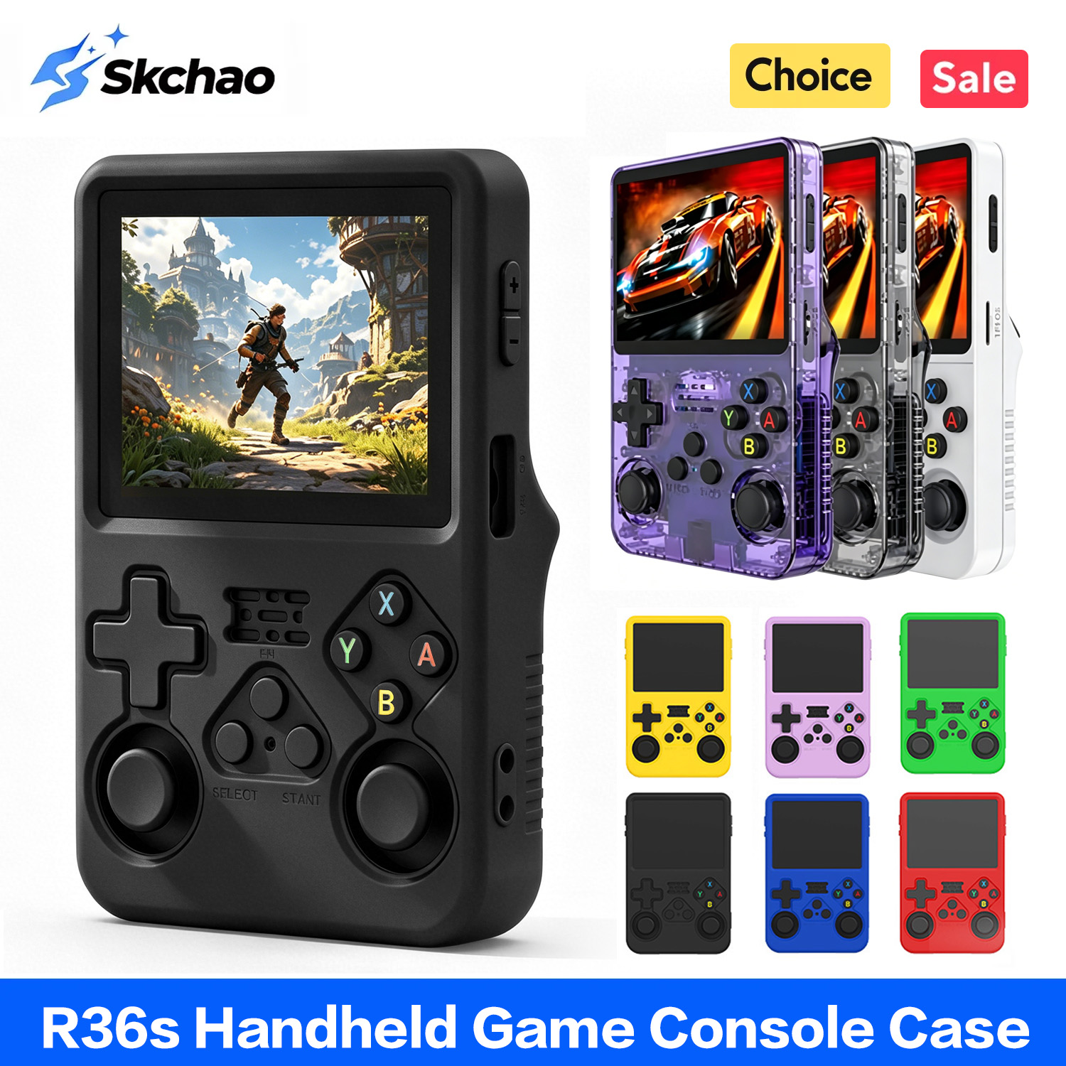 Capa protetora R36s para R36S, - Retro Handheld Game Console R36S avaliação e preço
