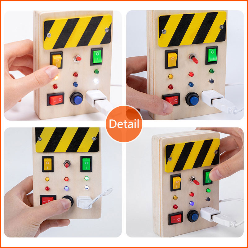 Montessori Busy Board Sensory  - Montessori Wooden Busy Board Toddler avaliação e preço