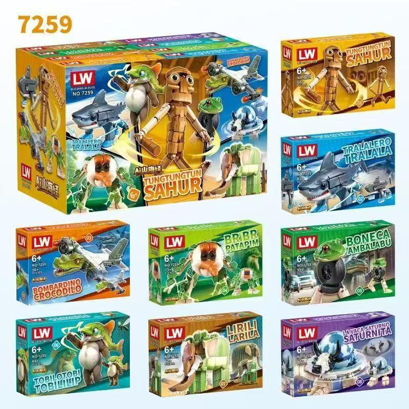 Anime Italian Brainrot Tralale - Anime Action Figure Blind Box avaliação e preço