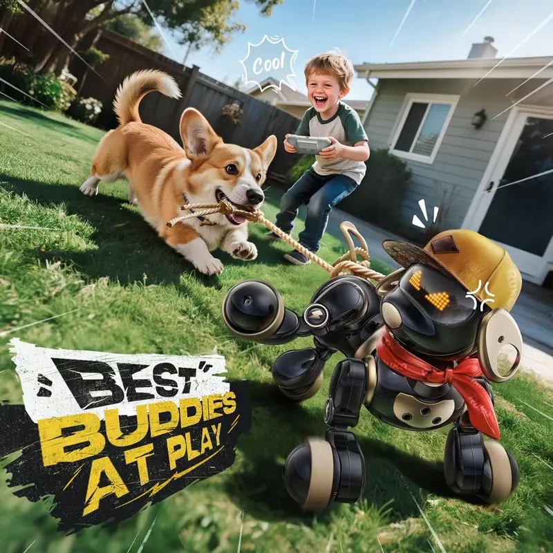 Brinquedo de cachorro robô com - Remote Control Toys avaliação e preço