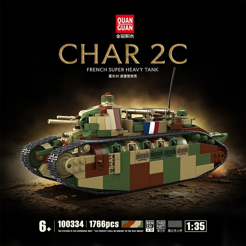 Tanque Super Pesado Francês Ch - Lego Compatible Military Tank avaliação e preço