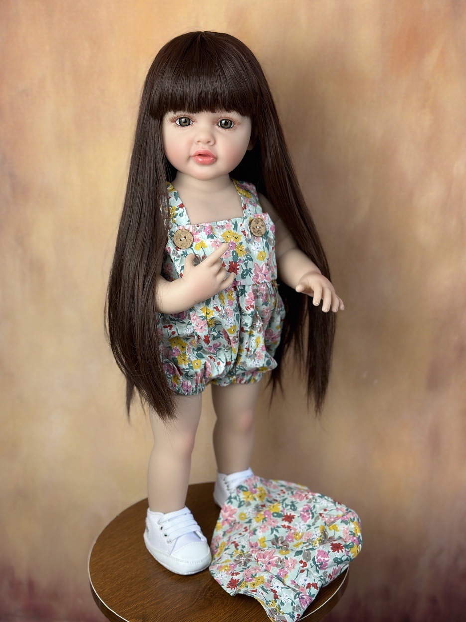 22 Polegada fofinho corpo inte - Reborn Baby Doll Silicone Realistic avaliação e preço