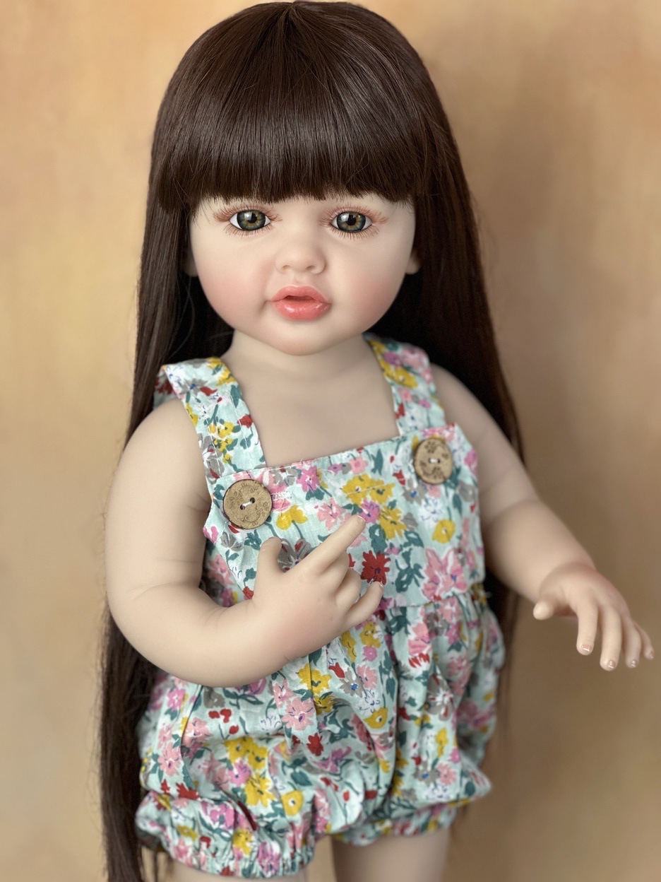 22 Polegada fofinho corpo inte - Reborn Baby Doll Silicone Realistic avaliação e preço
